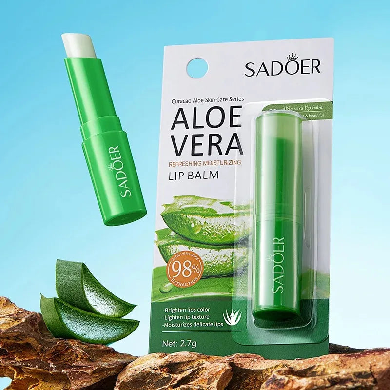 🌸 GlowBalm – Aloe Hydration for Lips